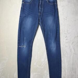 BlackJack Distressed Slim-Fit Denim Jeans 28x30